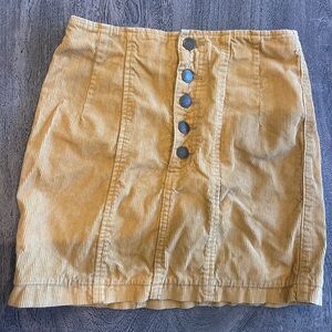 Billabong Yellow Denim High Waisted Skirt